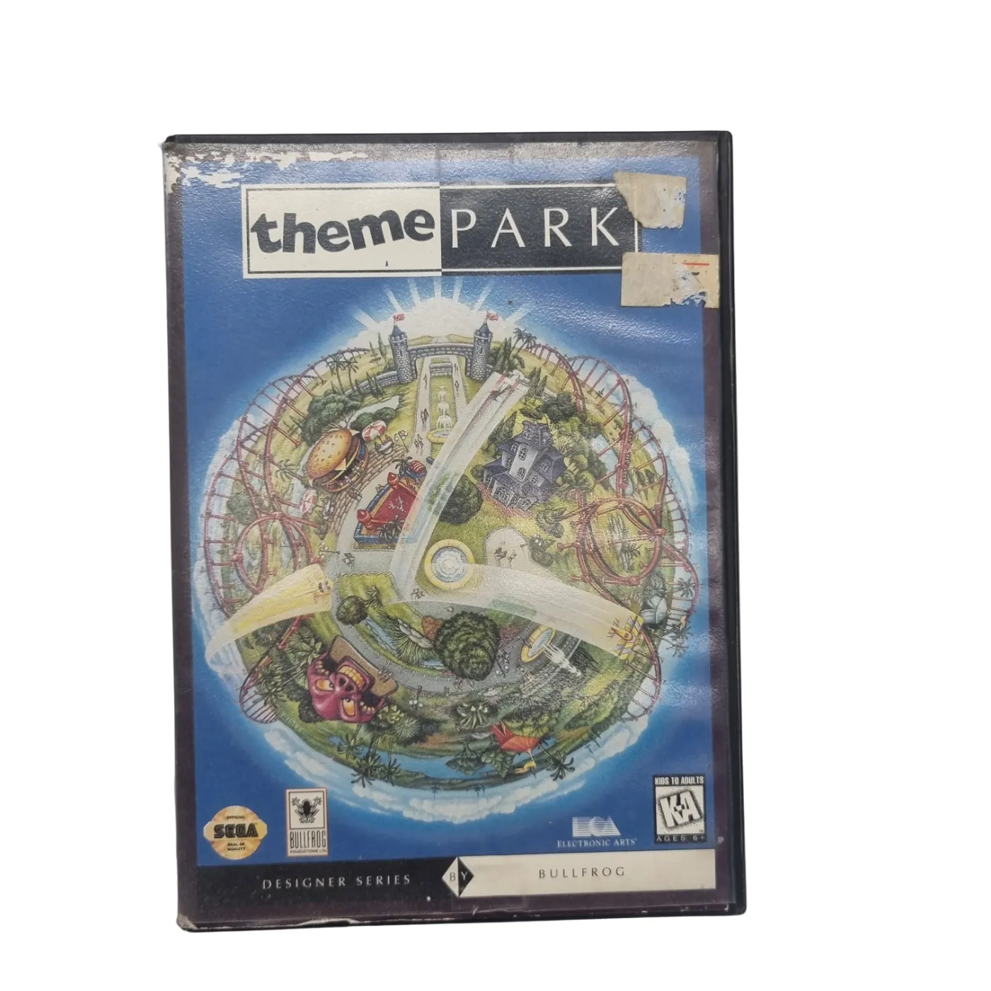 SEGA Game Cartridge – Theme Park in Case (WR)