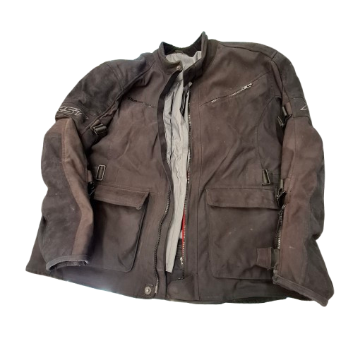 RST Motorcycle Jacket 2192 Black Canvas – Size UK 48 / EU 58 (2019 Model) (JN)