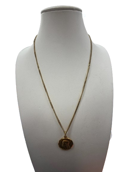 Mens 18ct Yellow Gold Curb Necklace 12.8g (MR1422353)