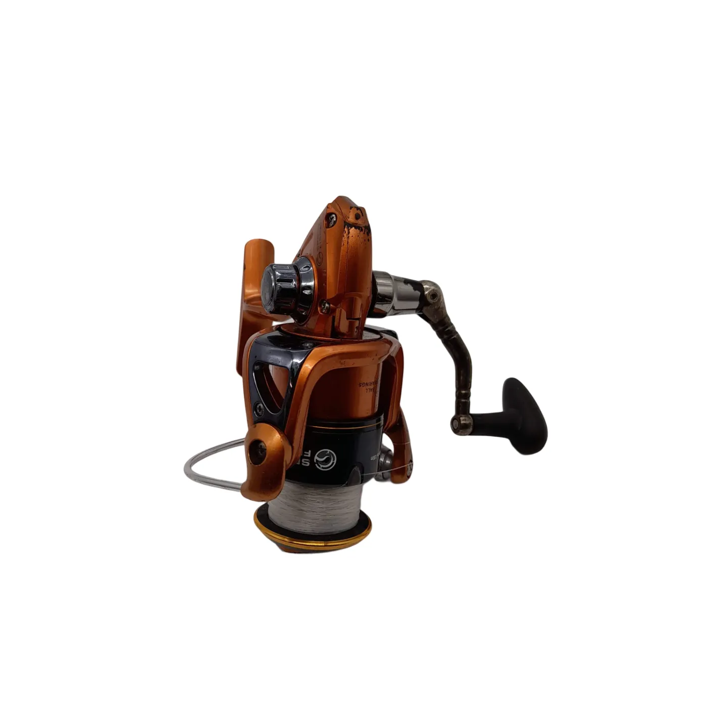 Sport Fisher Fishing Reel Orange/Black with White Line Elite 3000 *Broken Sold as is* (WL1392152)