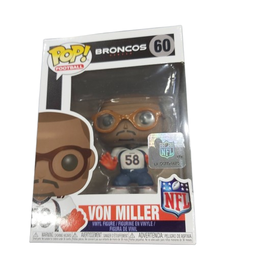 Funko Pop! Vinyl Football Series – NFL Denver Broncos #60 Von Miller Very Good Condition In Box