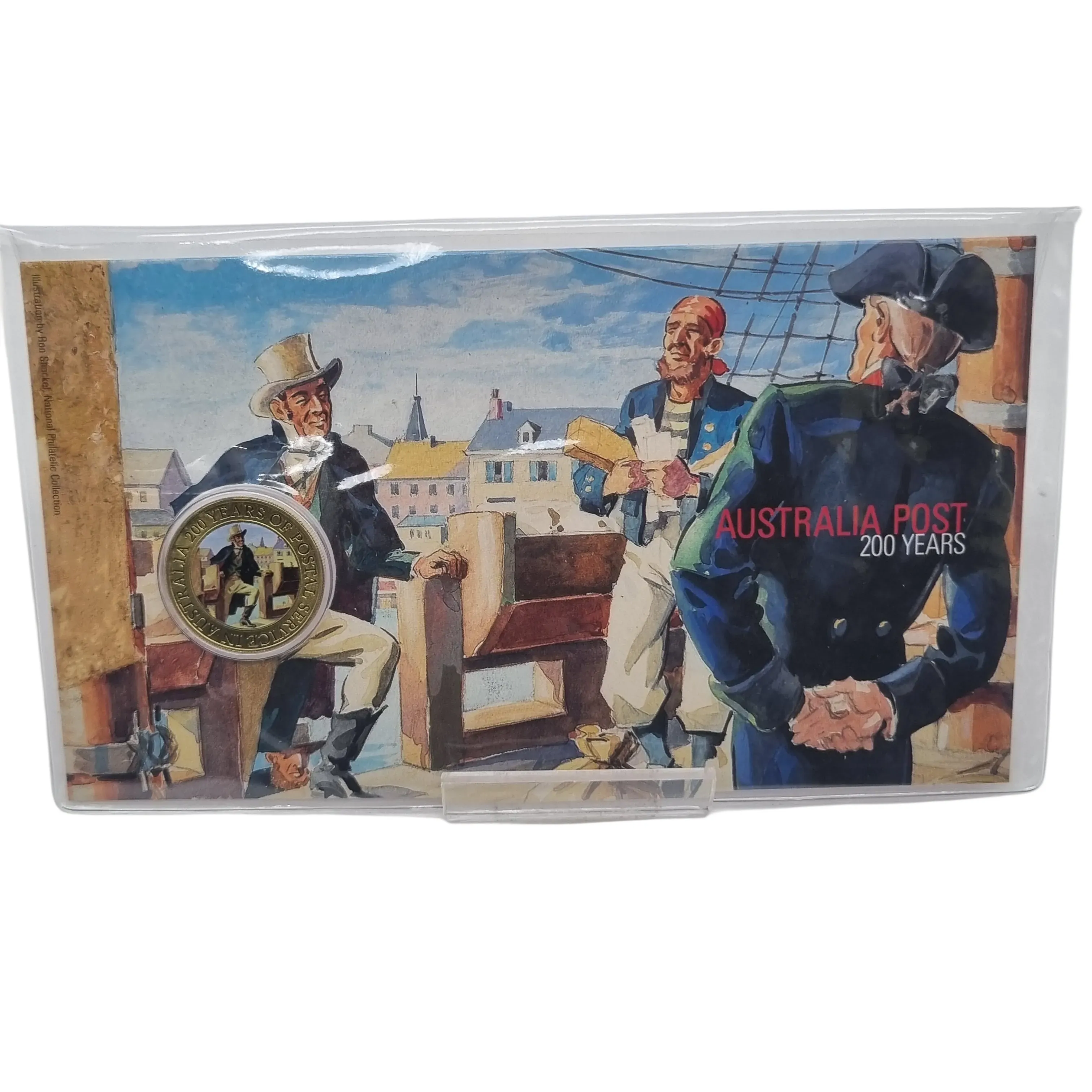 Australia Post 200 Years 2009 Postmaster Isaac Nichols $1 One Dollar UNC Coin Perth Mint
