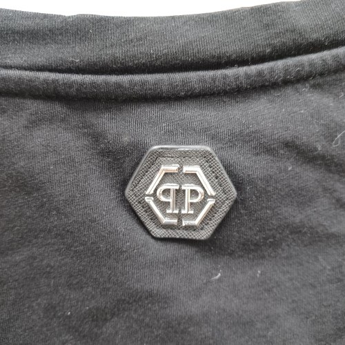 Philipp Plein Men’s T-Shirt, 5XL, Black, “Plein Made In Italy” Design On Front, Excellent Condition, With Box & Tags