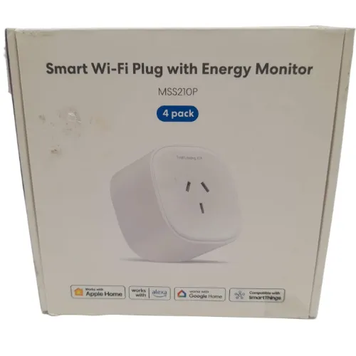 Meross Smart Wifi Plug with Energy Monitor MSS210P 4 Pack As new In Box