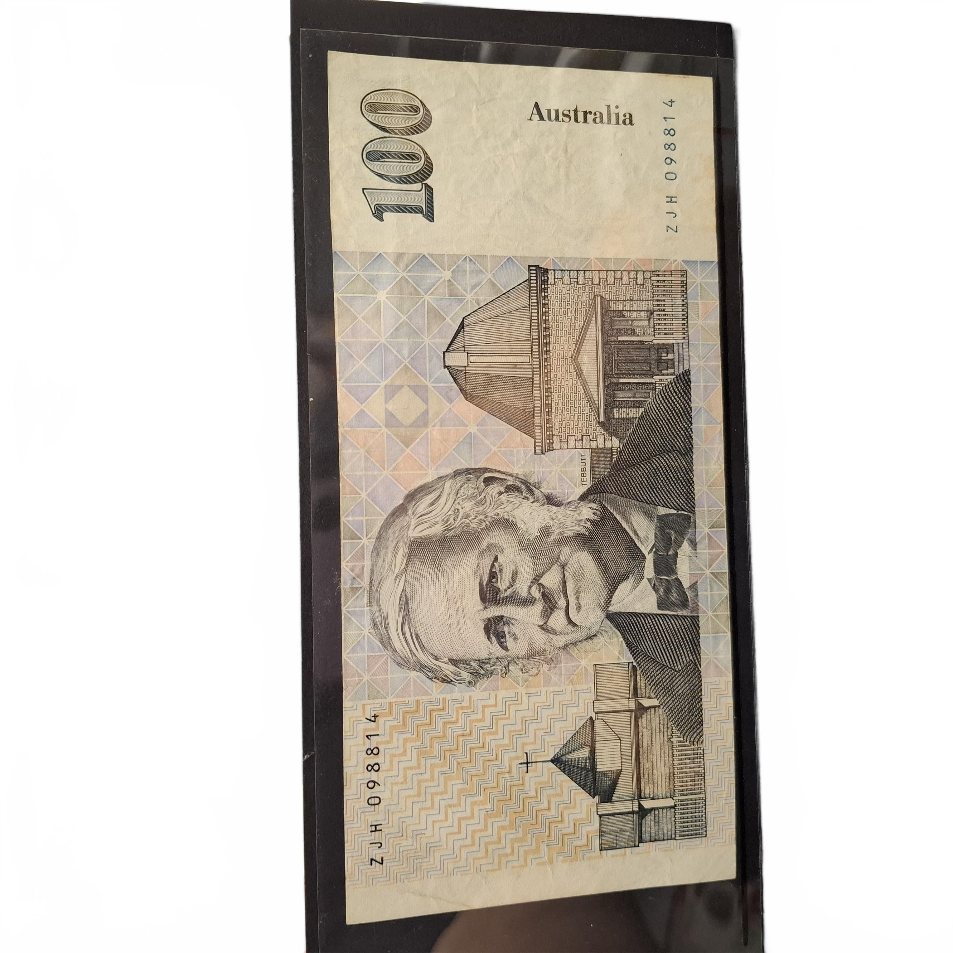 Notes Collection Australian Banknote $100 ZJH098814 (1427744) (JN)