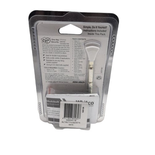 Whitco W2205116 Multibolt Window Lock White in Packet (MR)