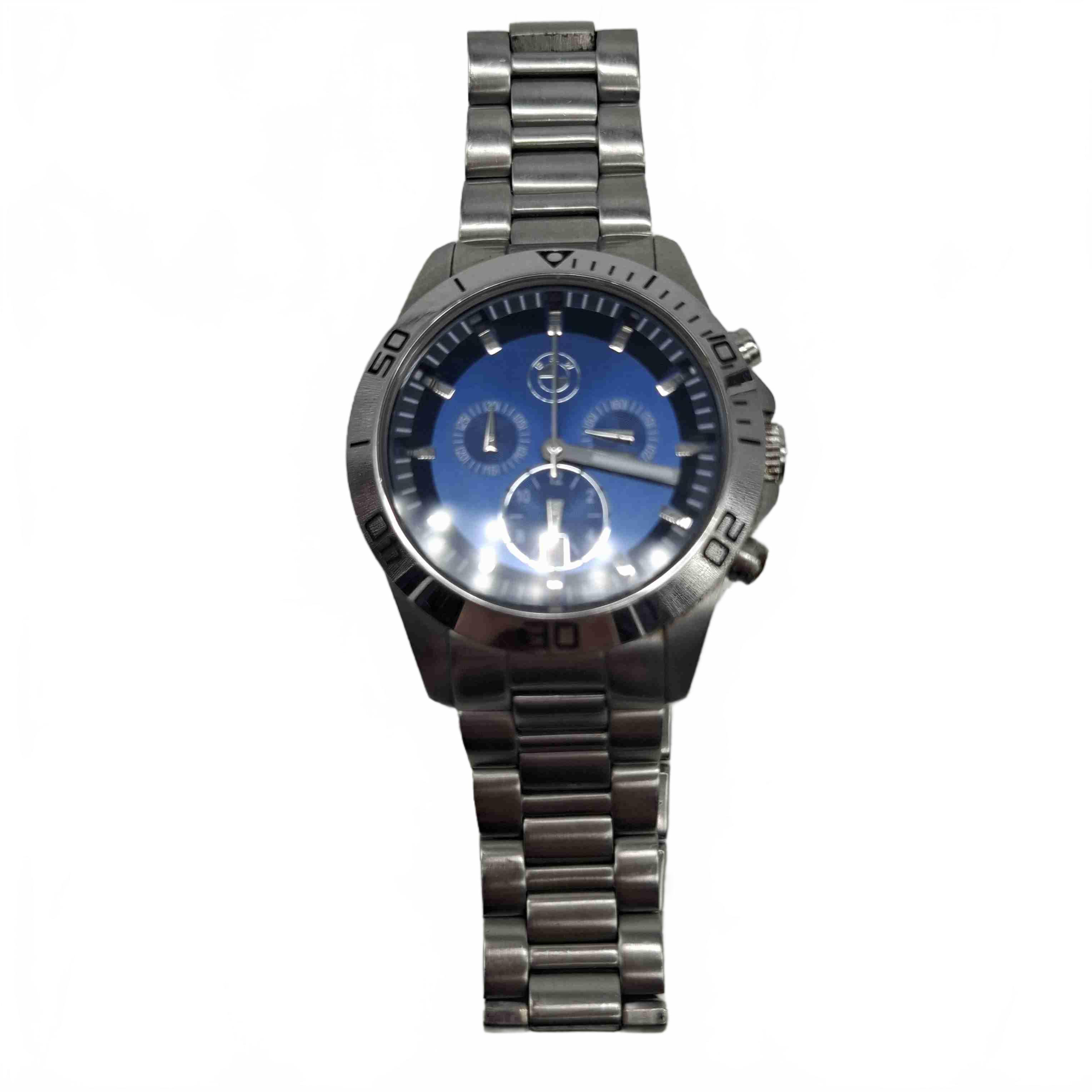 Bmw Mens Silver Blue Watch (WR 1428830)