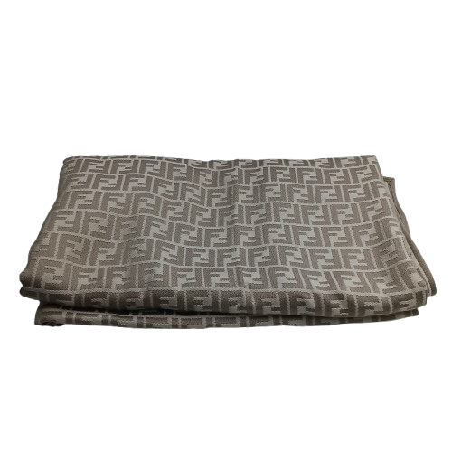Fendi Beige Wool Silk FF Shawl Poncho FXX782-AQ8G (NA 1434192)
