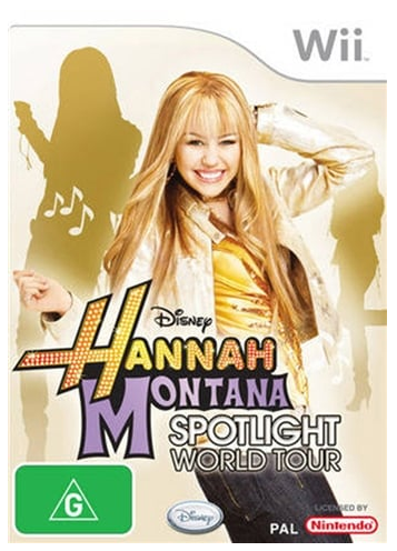Hannah Montana Spotlight World Tour Nintendo Wii Game Very Good Condition With Manual (CP-1353627)