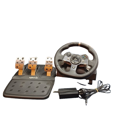 Logitech G920 Steering Wheel with Gear Stick & Foot Pedals – PC (LE)