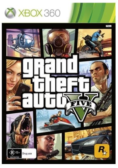 Grand Theft Auto 5 Xbox 360 Game Good Condition With Manual And Map (GE)