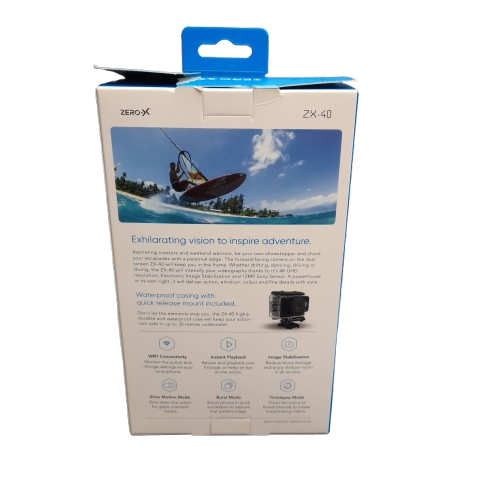 Zero-X ZX-40 Sport Camera Black (LN)