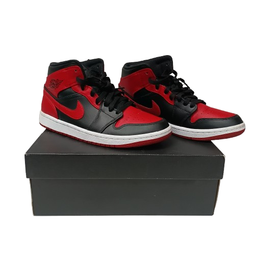 Nike Air Jordan 1 Mid Red Black Size 8 Mens (CP1434332)
