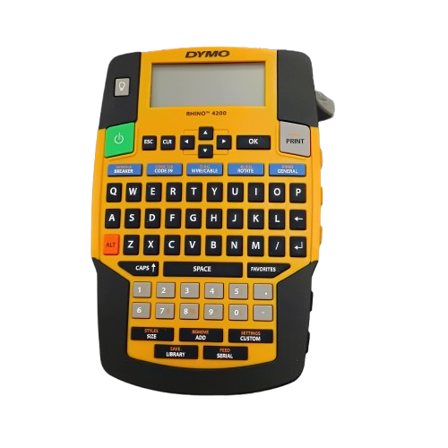 DYMO Rhino 4200 Label Maker – Yellow – Like New (CP)
