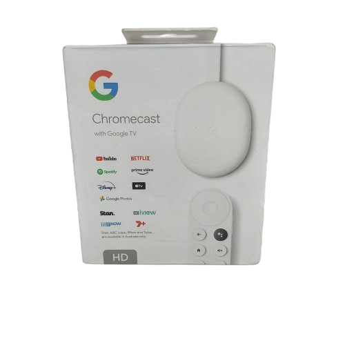 Google Chromecast With Google TV HD In Box With Remote