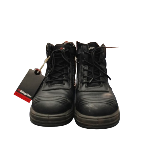 KingGee K27150 Tradie Zip Up Safety Boots Size US 13 (CP)