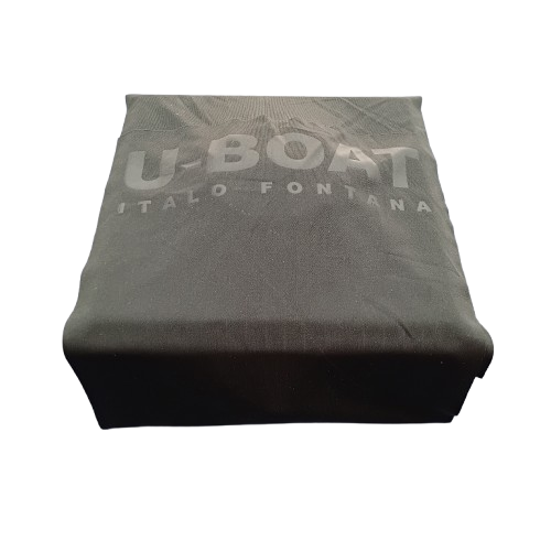 Mens Black U-Boat Watch 7337 With Box + Dust Cover And Books – Pre Owned Very Good Condition (CP)