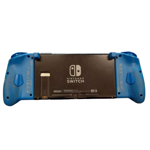 Nintendo Switch Console – No Charger or Dock – With MegaMan Comfort Grip Joy-Con Attachments – Condition as Pictured