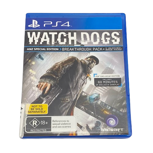 Watch Dogs Playstation 4 Game
