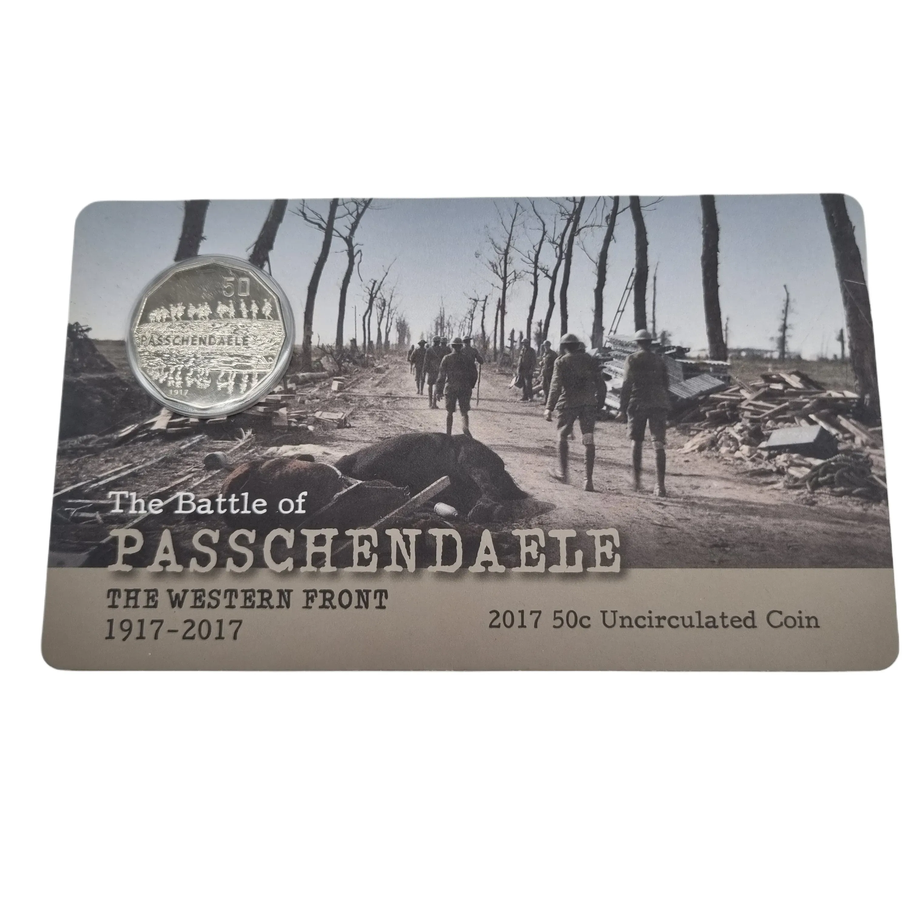 Royal Australian Mint- The Battle of Passchendaele 1917-2017 50 Cent Uncirculated Coin