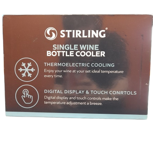 Stirling Single Wine Cooler Str-Bwc72 Black (1422400)
