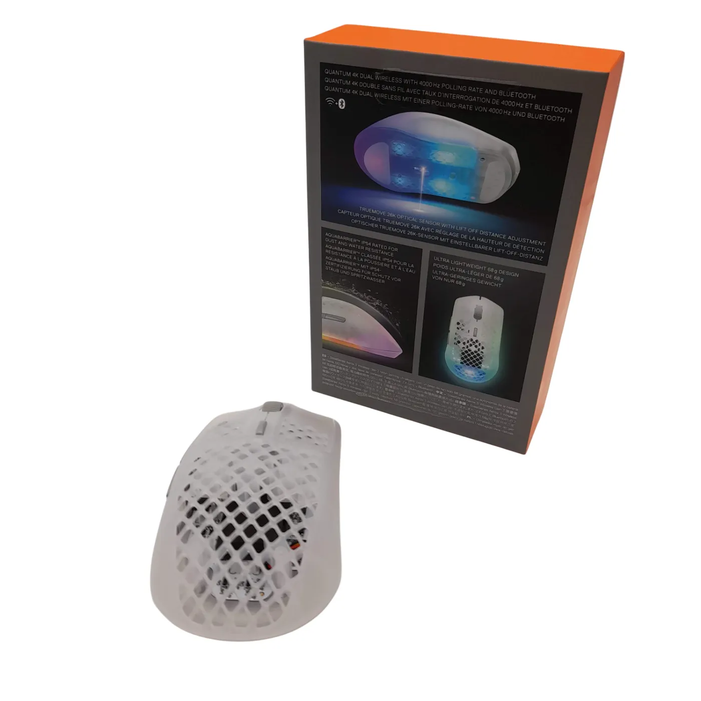 SteelSeries Aerox 3 White WL GEN 2 +Box +Manual +Dongle +USB (WL1418151)