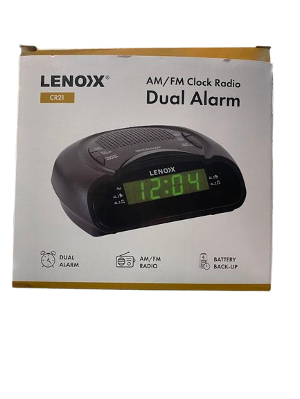 Lenoxx Alarm Clock Radio CR21 Black (NG)