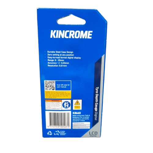 Kincrome Digital Tire Depth Guage – K8640 (JN)
