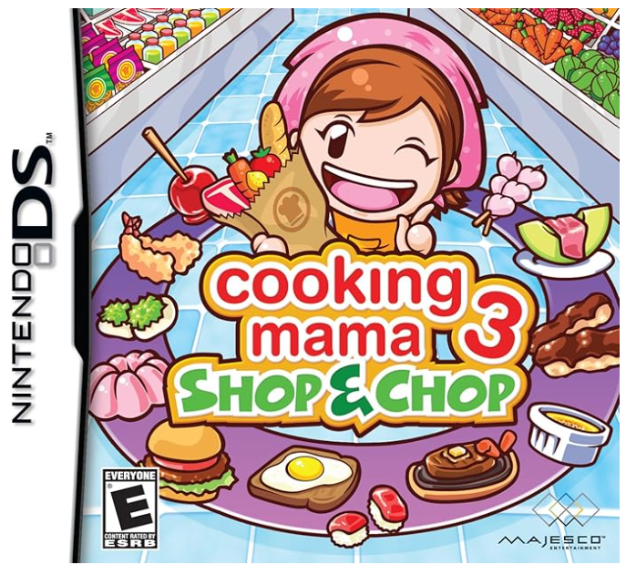 Cooking Mama 3 Shop And Chop Nintendo DS Game Cartridge Only Good Condition (CP)