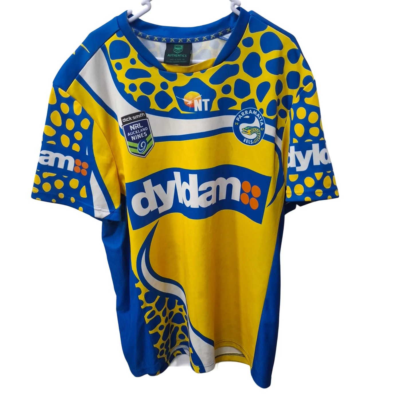 NRL Parramatta Eels Yellow Blue Jersey Size 3XL (WR 1418932)