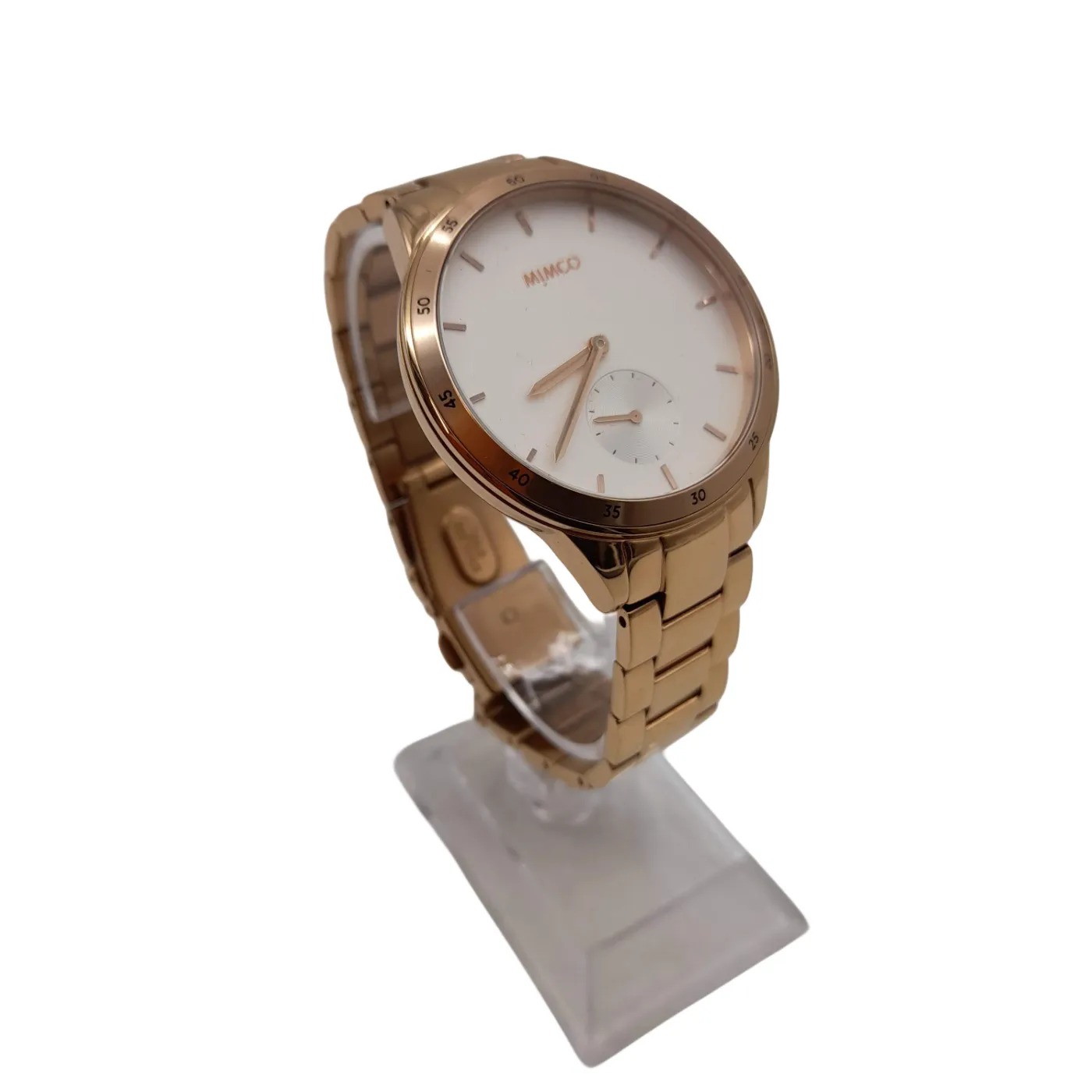Mimco Timepeace Gold Stainless Steel Band Analogue Watch With Box (WL1417374)