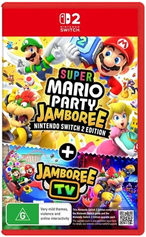 Nintendo Switch 2 Super Mario Party Jamboree + Jamboree TV, Excellent USED Condition, With Case No Manual (CP)