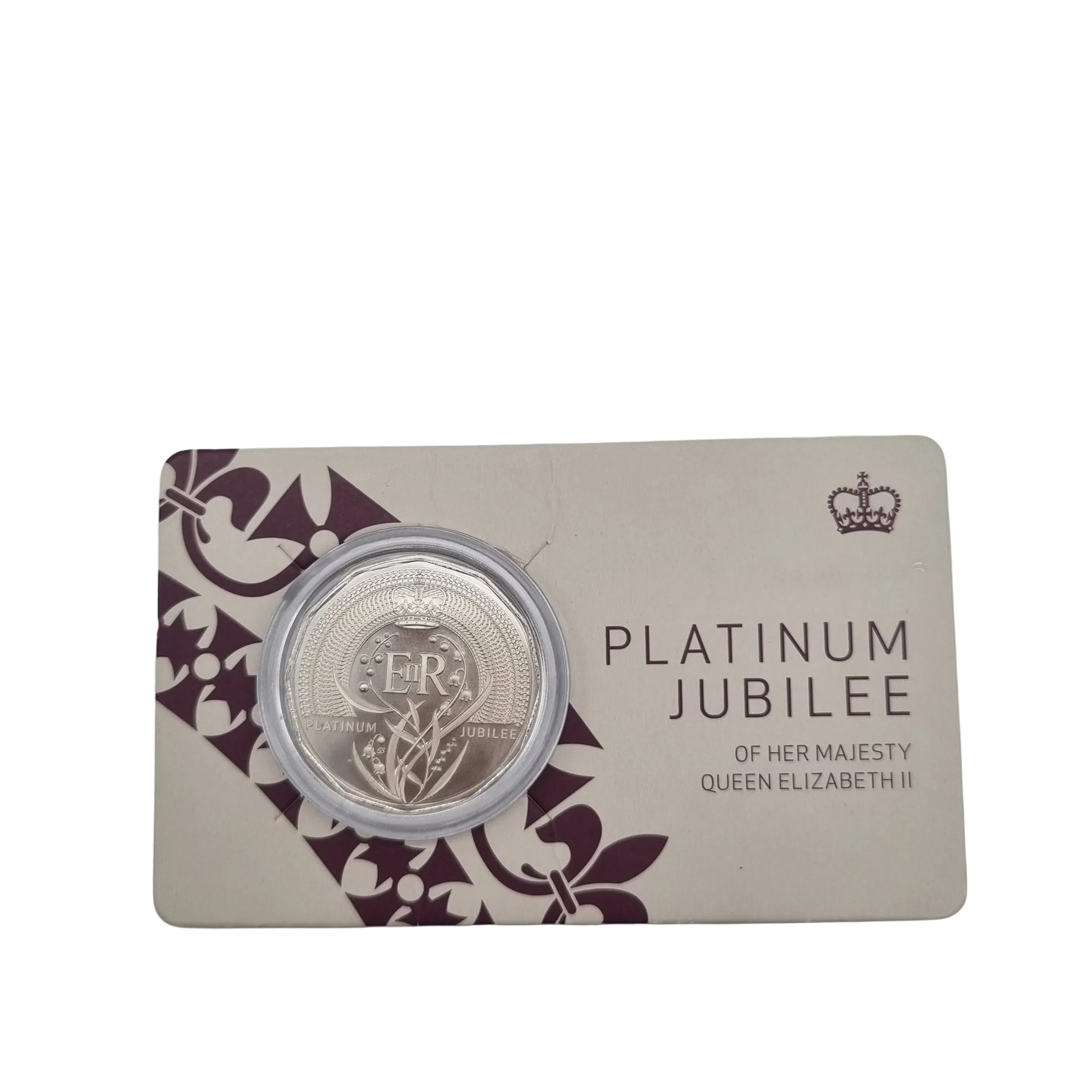 2022 50c Platinum Jubilee Of HM Queen Elizabeth II Uncirculated Coin