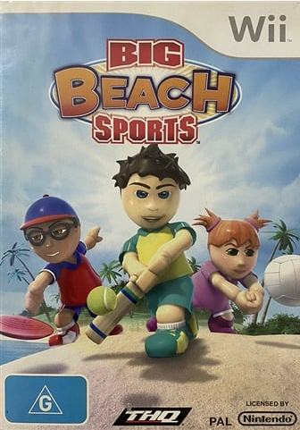 Big Beach Sports Nintendo Wii Good Condition with Case and Manual (LN)