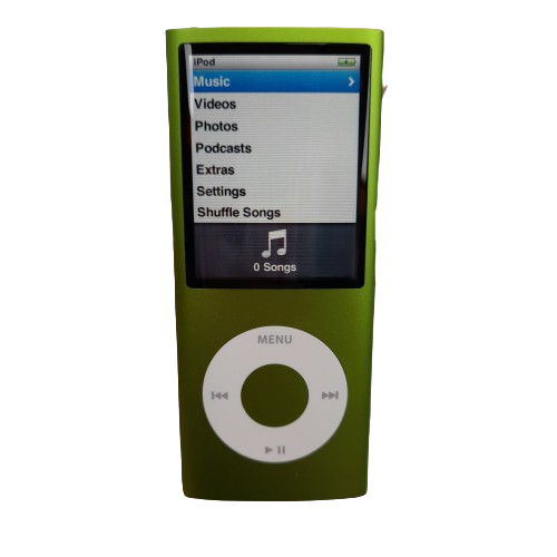 Apple iPod Nano 4th Gen MB745ZP/A 8GB Green in Case with Charger and Headphones (LN)