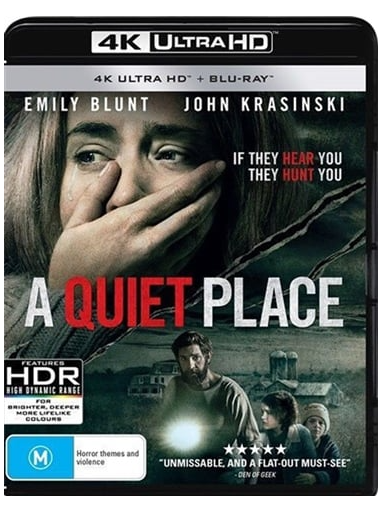 A Quiet Place 4K Ultra HD Blu-Ray DVD – Good Condition 2 Disc (CP)