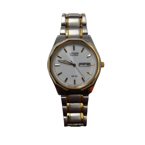 Citizen Mens Silver Gold Watch  (LN)