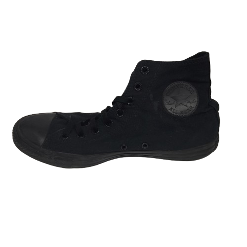 Converse Chuck Taylor All Star High-Top Sneakers Black Monochrome Unisex Men’s Size 9/Woman’s Size 11 (M3310C) (MR)