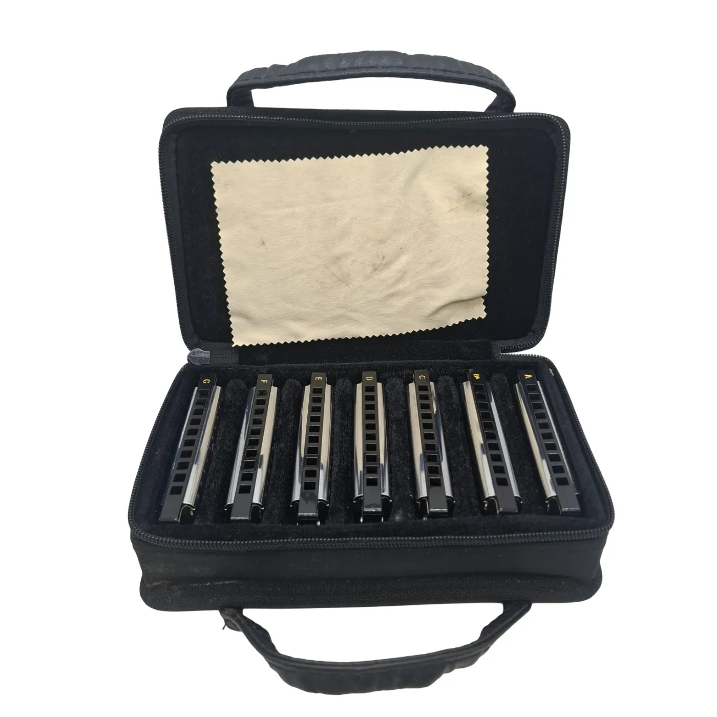 Easter Harmonica Set Major Blues Black Set of 7 in Case (WR 1421508)