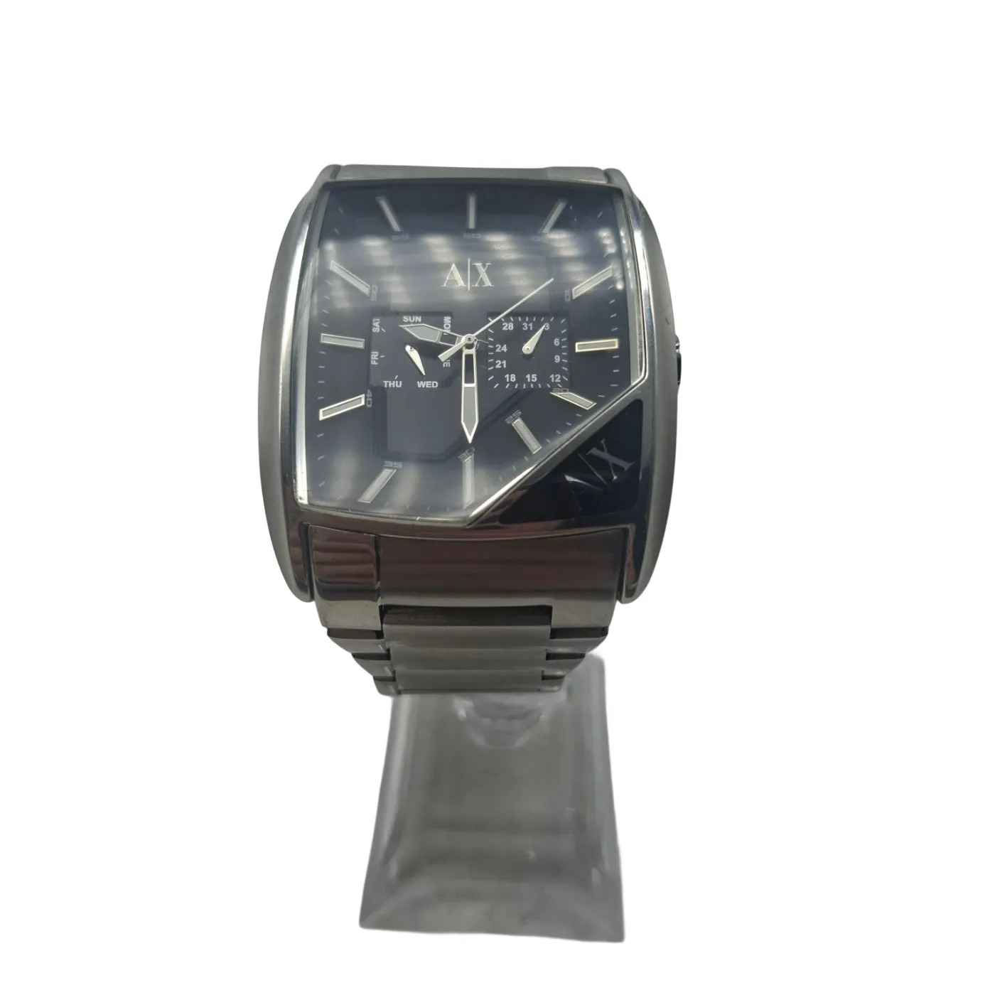 Armani Exchange Men’s Silver Steel Band Watch AX2029 (WR 1407518)
