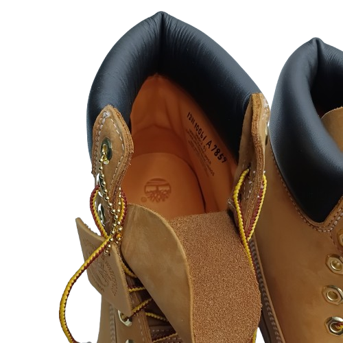 Men’s Timberland Premium 6in Waterproof Boots, US Size 12/UK Size 11.5, Wheat Nubuck Colour, Like New With Box (NA 1361252)