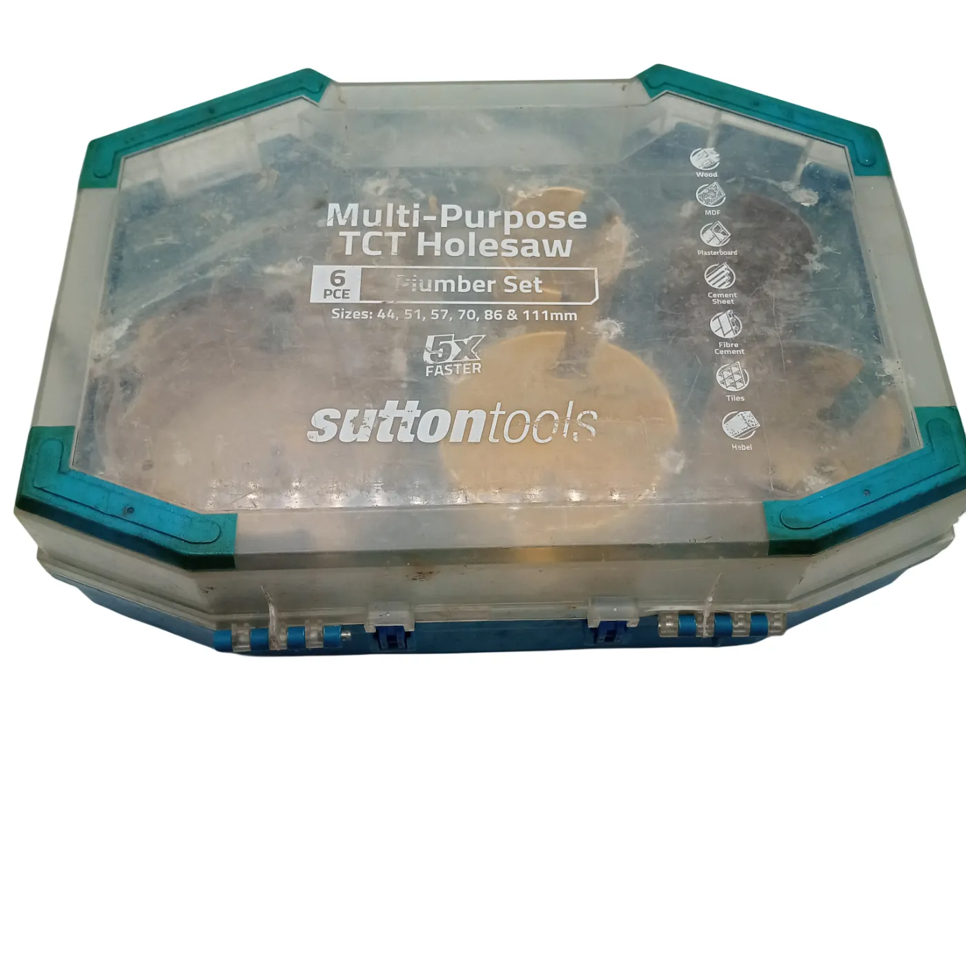 Sutton Tools H111008P Holesaw Kit 6-Piece TCT (WR 1358878)