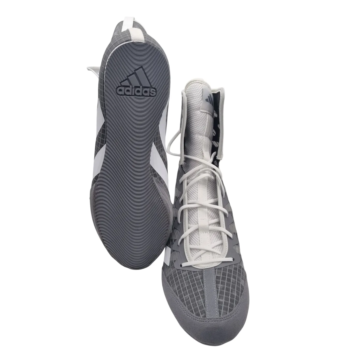 Adidas Box Hog 4 HP9611 Grey Boxing Shoes US 7.5 with Box