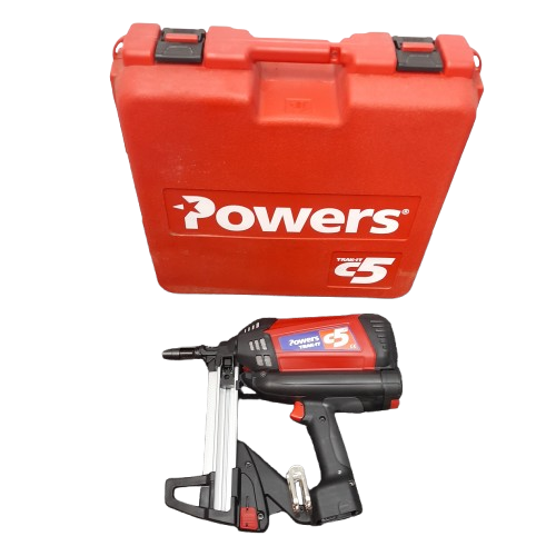 Powers Trak-It C5 Red Concrete Nailer with Accessories (LN)