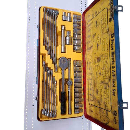 Sidchrome Tool Kit Set 35 Piece 1/2 Inch Drive Metric And Imperial 10184 (JN)