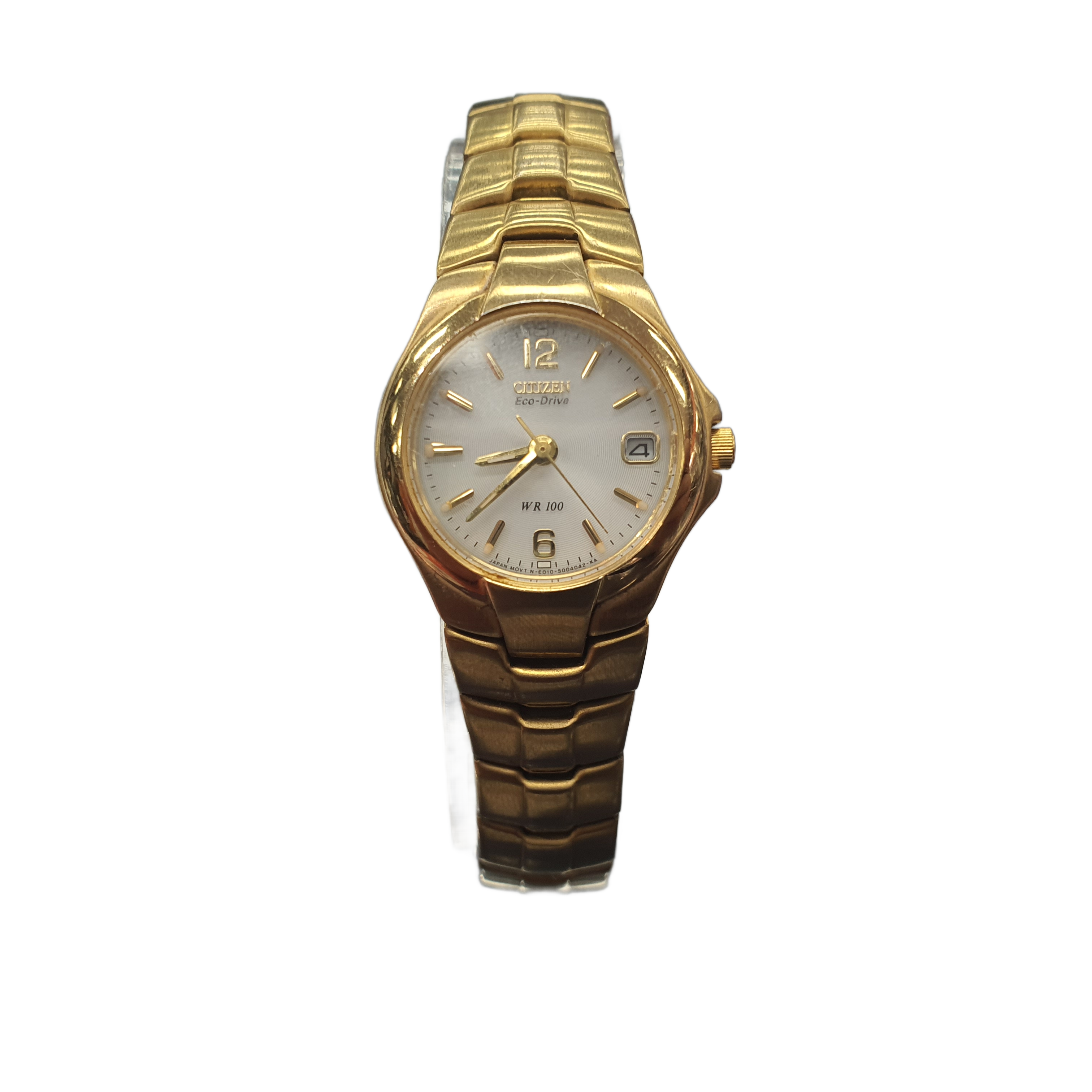 Citizen Ladies Yellow Stainless Steel Eco-Drive Watch 2N0152 (MR)