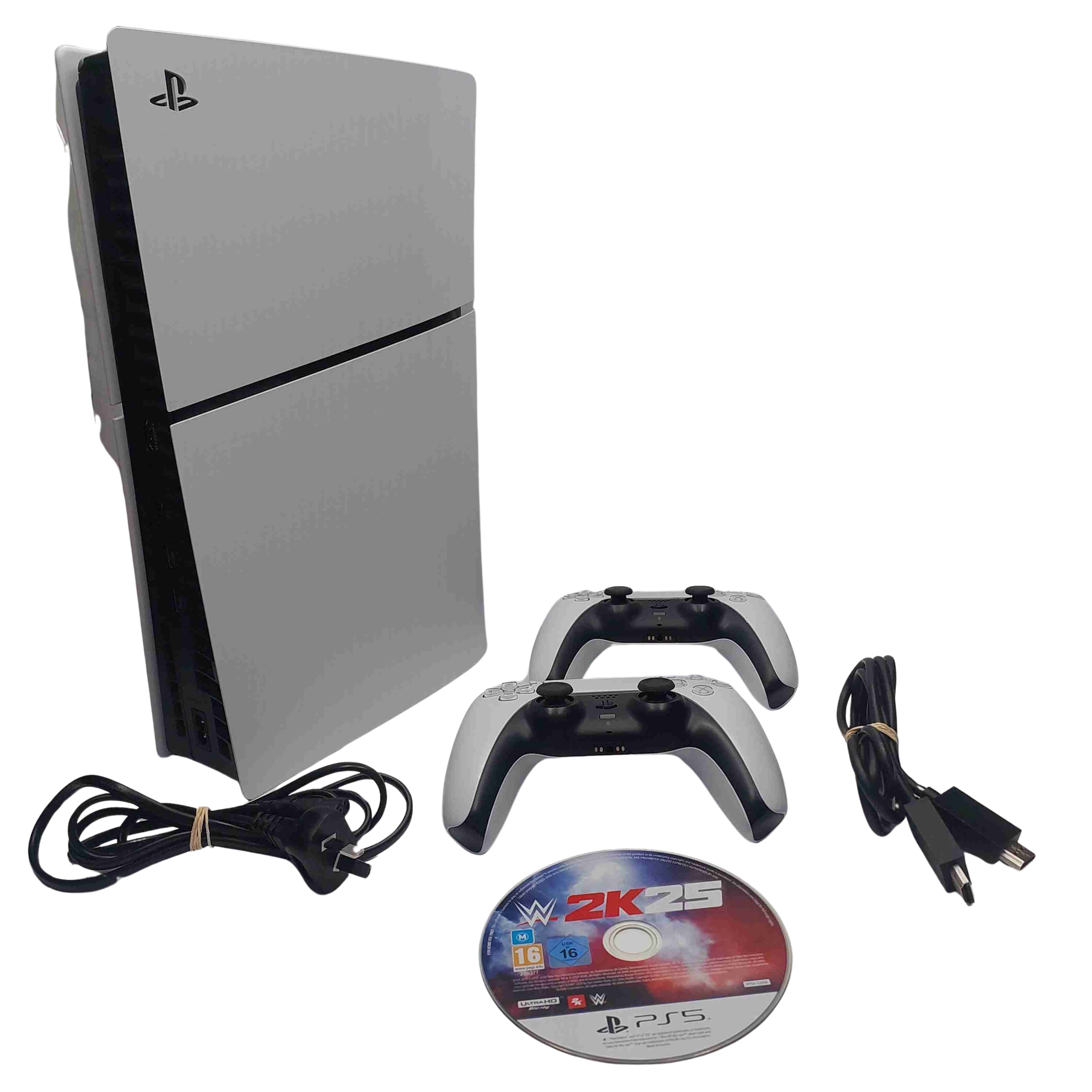 Sony PS5 Console CFI-2002 White With Cables and 2 Controllers (GB1433781)