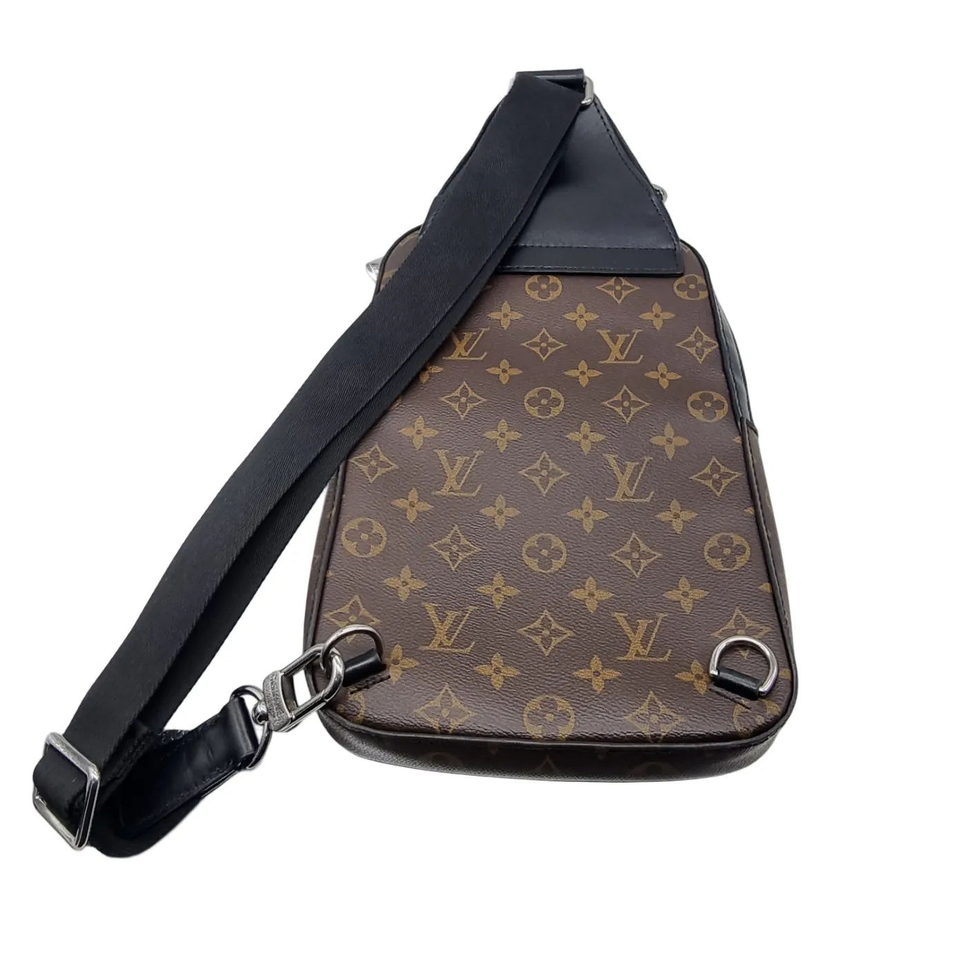 Louis Vuitton Avenue Slingbag Mono Brown With Entrupy Certificate (WR 1395421)