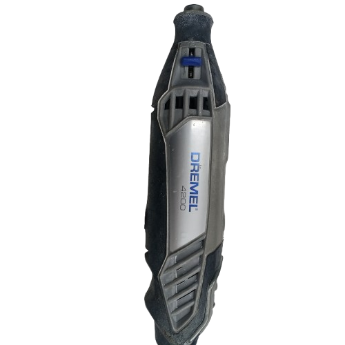 Dremel 240V Corded Rotary Tool 4200, Grey, Acceptable USED Condition, With Attachments + Hard Case (One Clip Damaged) (NA)