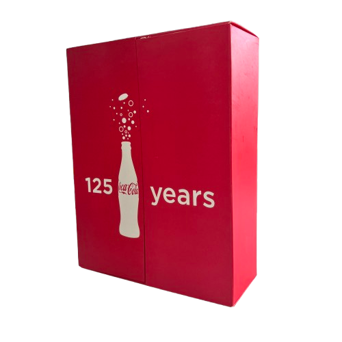 Coca-Cola 125 Years Red Bottles in Box (MK)